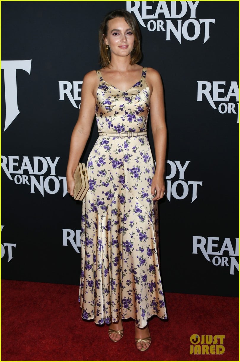 leighton meester supports adam brody at ready or not premiere 034337464