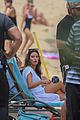 lea michele does yoga while filming her christmas movie 03