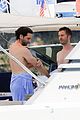 mika goes shirtless on vacation with boyfriend andreas dermanis 04