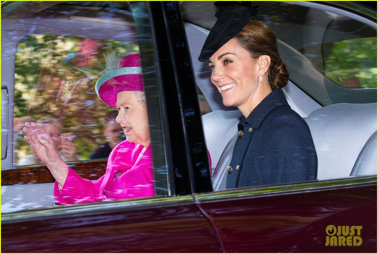 Kate Middleton & Prince William Queen Elizabeth to Church in(00)