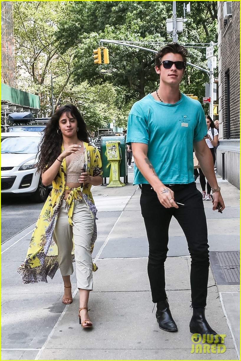 Camila Cabello & Shawn Mendes Hold Hands While Returning to Shawn's NYC(01)