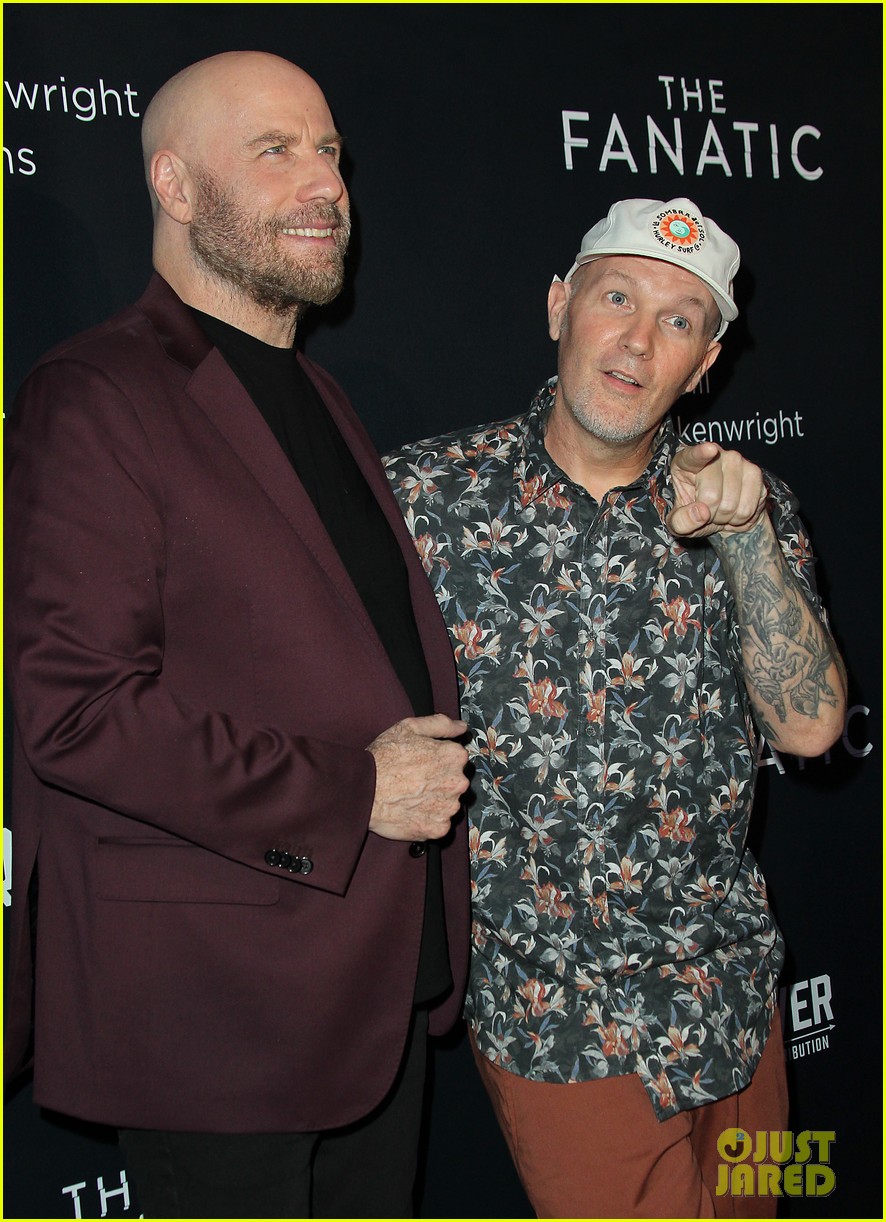 john travolta fred durst team up for the fanatic premiere 35