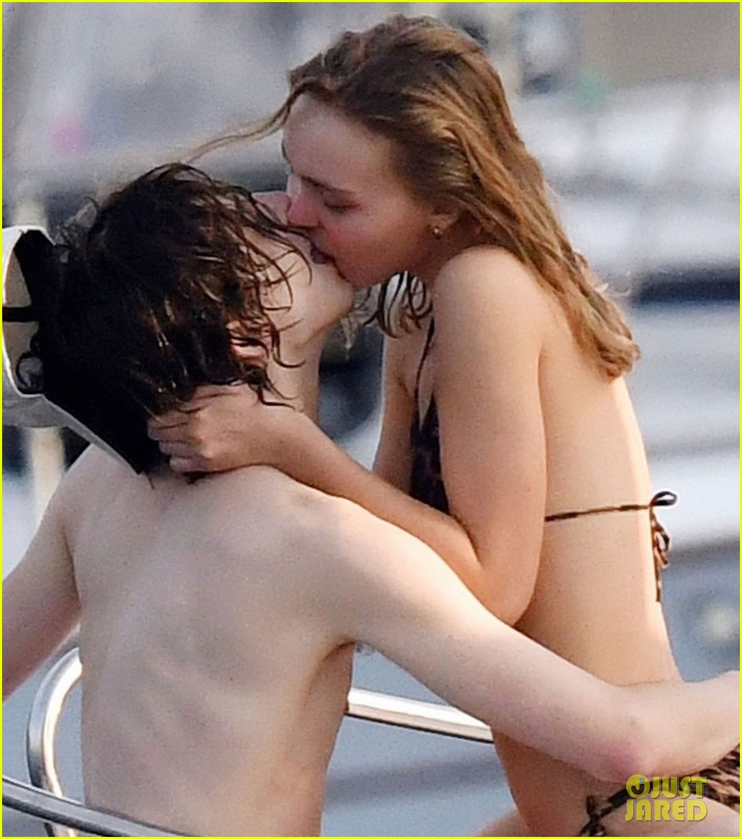 timothee chalamet lily rose depp pda in italy 22