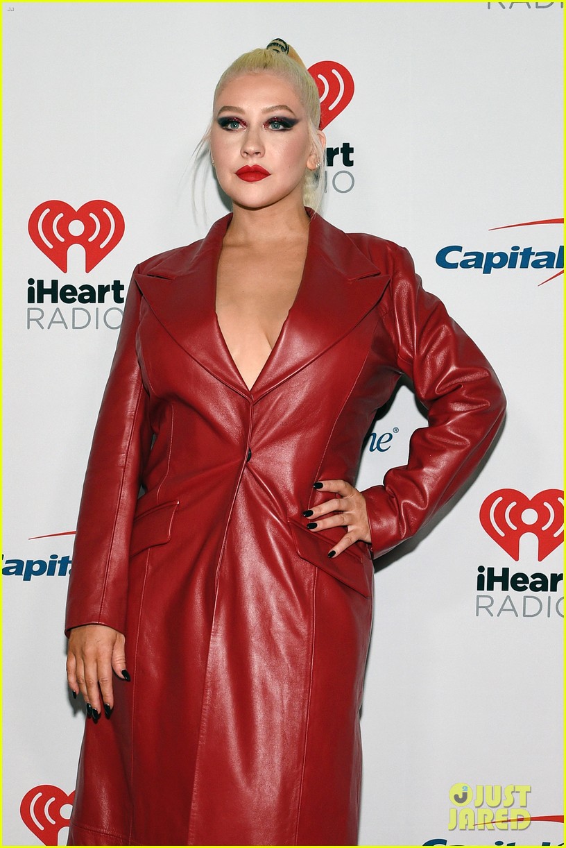 christina aguilera steps out for iheartradio festival 134356447