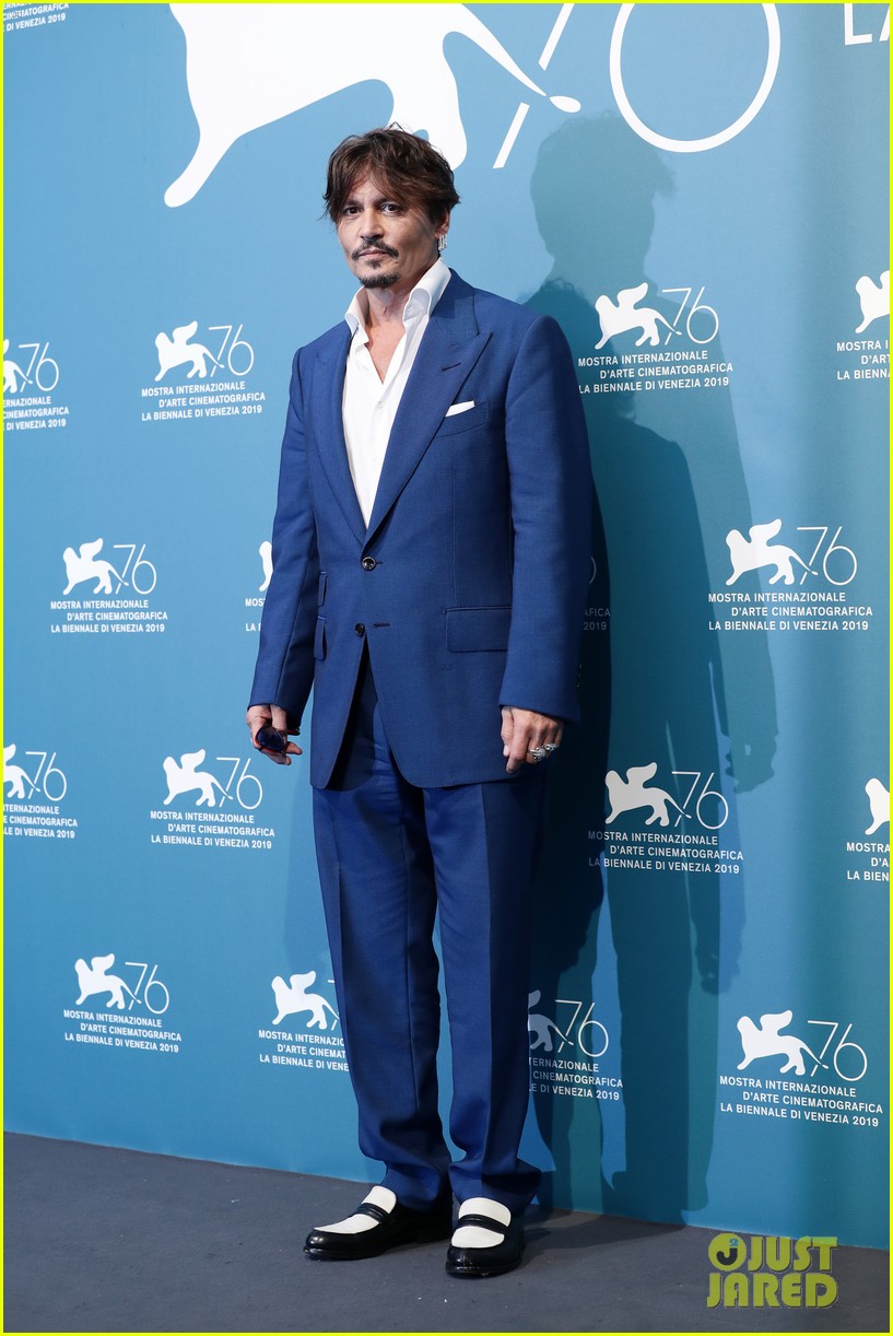 johnny depp steps out for waiting for the barbarians venice film festival call 174346049
