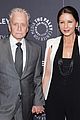michael douglas gets support from catherine zeta jones at paley center honor 07