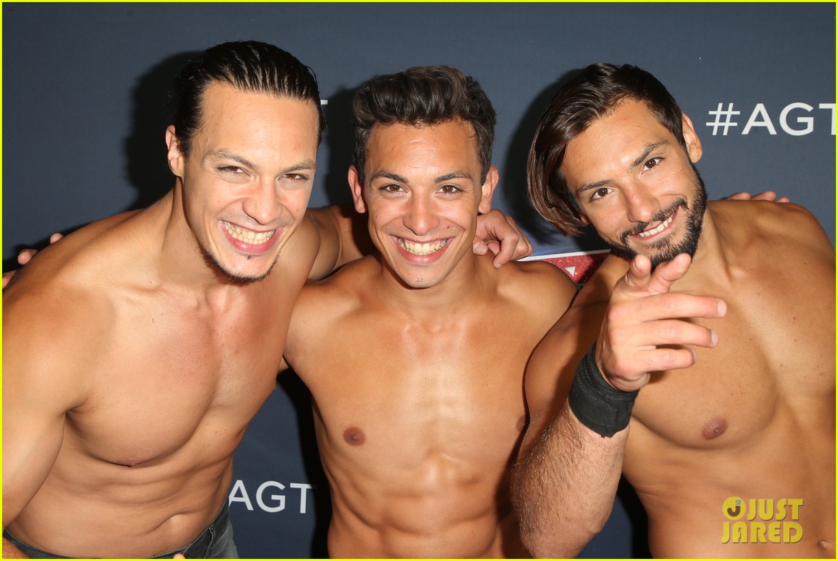 julianne hough joins shirtless acrobats for magic mike performance on agt 14