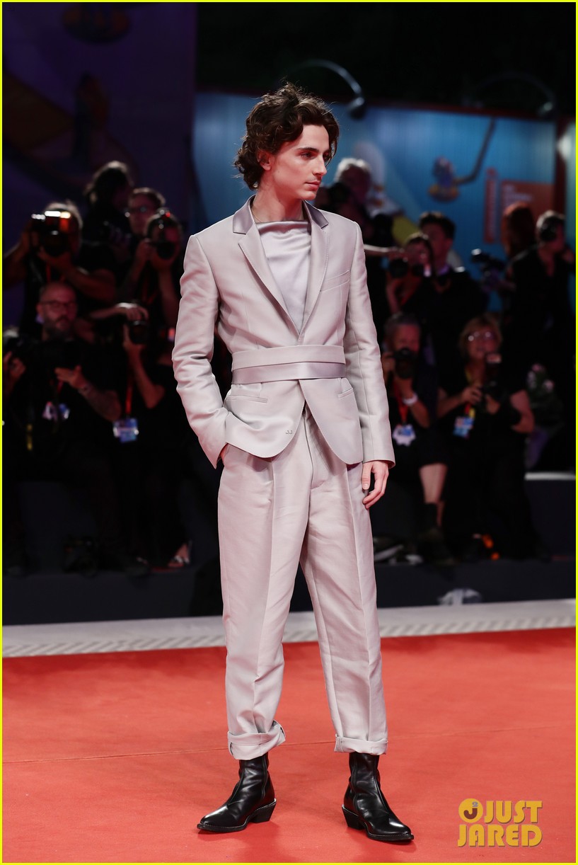 timothee chalamet lily rose depp the king venice premiere 144344008