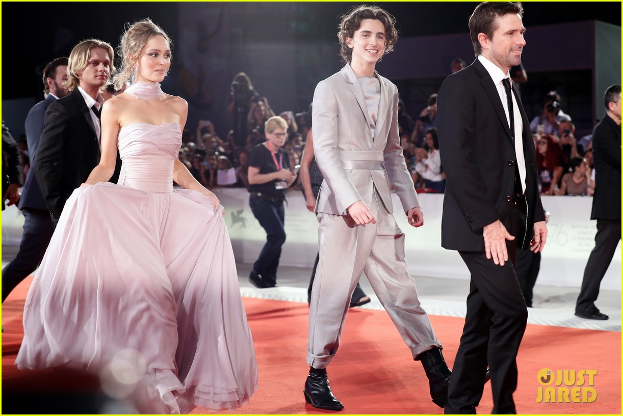 timothee chalamet lily rose depp the king venice premiere 42