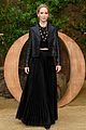 jennifer lawrence nina dobrev karlie kloss go all black for dior paris fashion show 17
