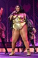 lizzo shines in gold bodysuit on stage at nyc concert 02