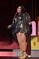 lizzo shines in gold bodysuit on stage at nyc concert 04