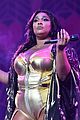 lizzo shines in gold bodysuit on stage at nyc concert 09
