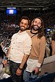 justin theroux jonathan van ness hang out together at us open 02