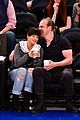 david harbour lily allen share a kiss courtside knicks game 01