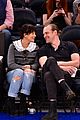 david harbour lily allen share a kiss courtside knicks game 04
