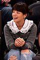 david harbour lily allen share a kiss courtside knicks game 05