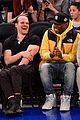 david harbour lily allen share a kiss courtside knicks game 07