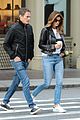 cindy crawford rande gerber similar black white outfits nyc stroll 05