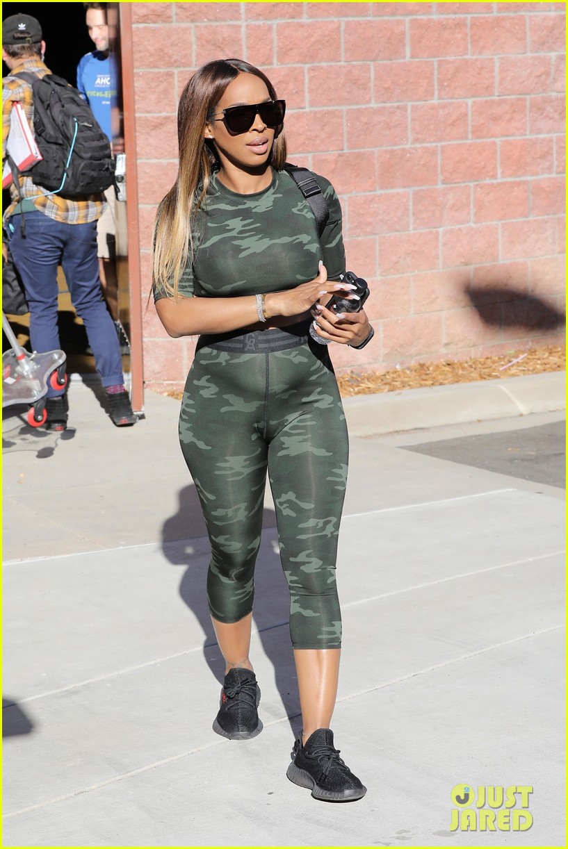 Khloe Kardashian's BFF Malika Haqq Shows Off Her Baby Bump During Gym