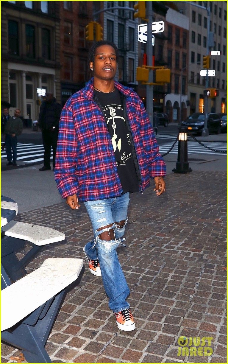 asap rocky cuts a stylish figure while out and about in nyc 054368711
