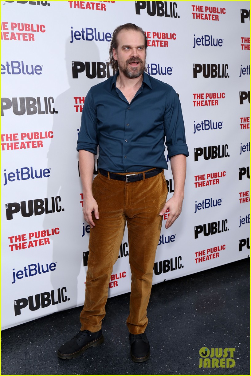 david harbour hugh dancy more support opening night of a bright room called day 024390906