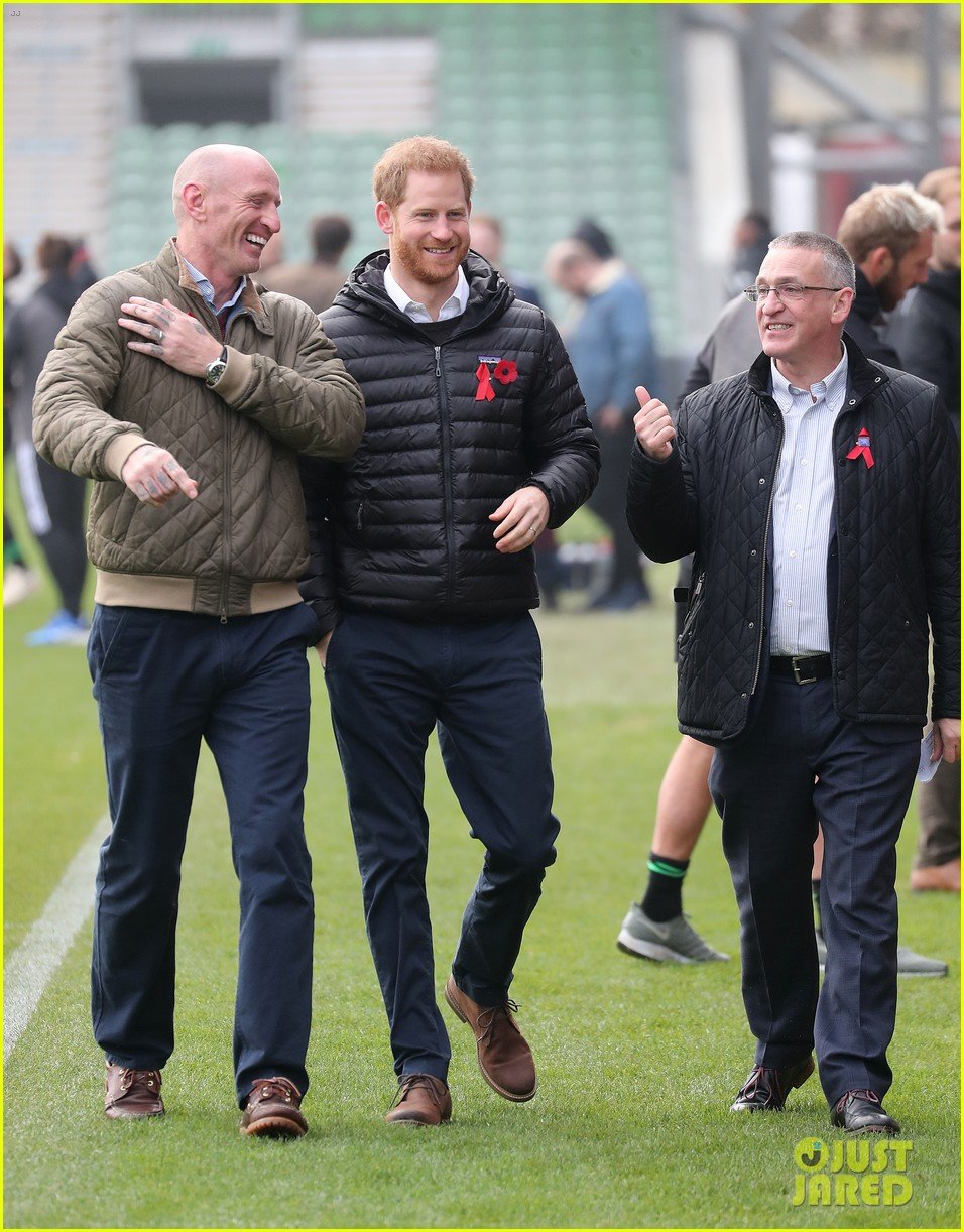 Prince Harry Teams Up With Rugby Star Gareth Thomas to Raise Awareness