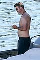 robin thicke shirtless boat day miami 12