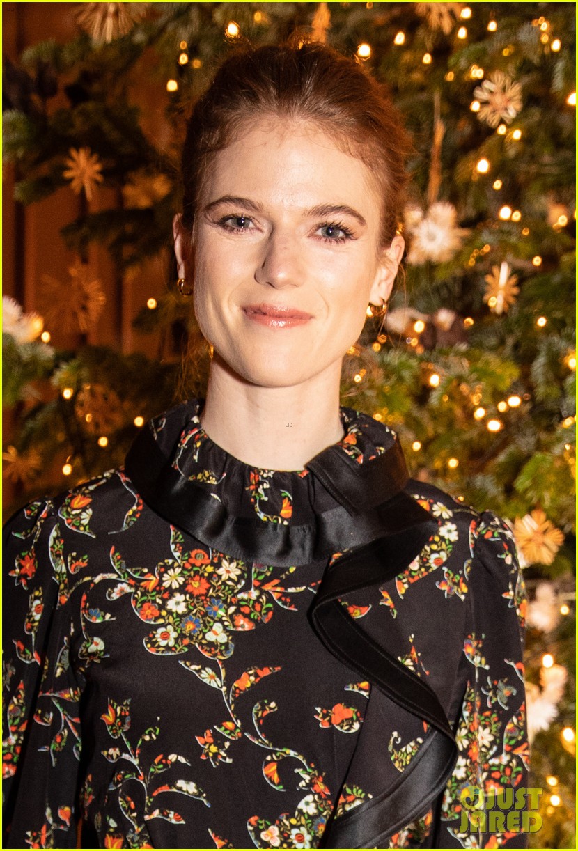 rose leslie ellie bamber tory burch holiday party 044397443