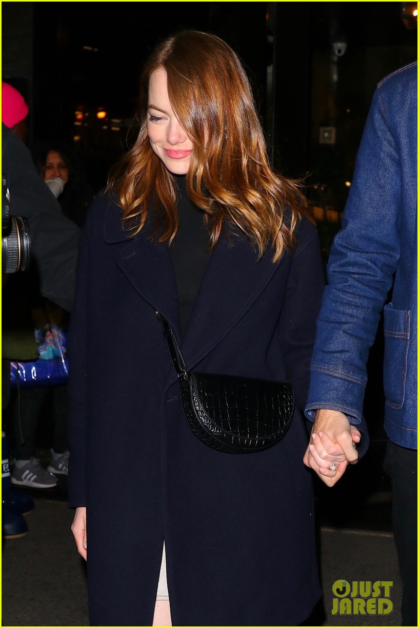 Emma Stone & Fiance Dave McCary Make First Public Appearance Since