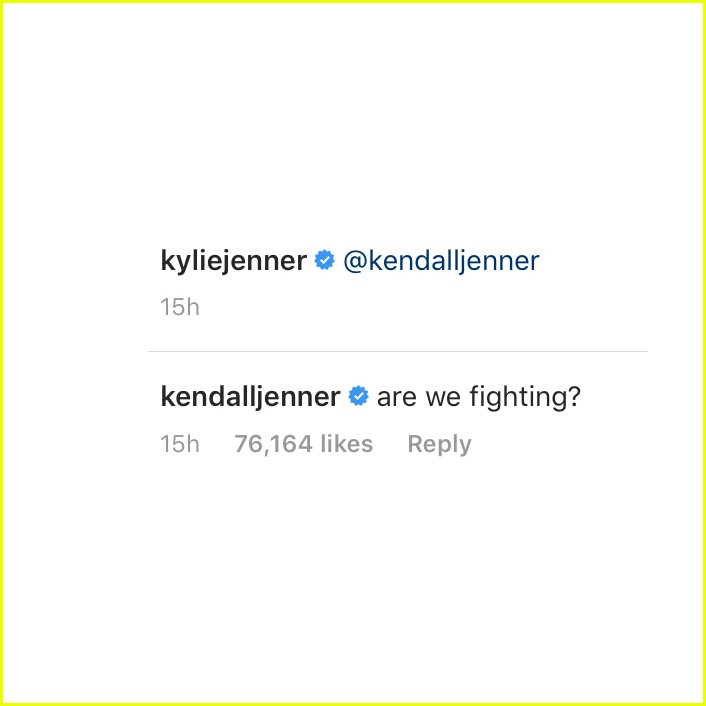 kendall kylie jenner are we fighting 014403729