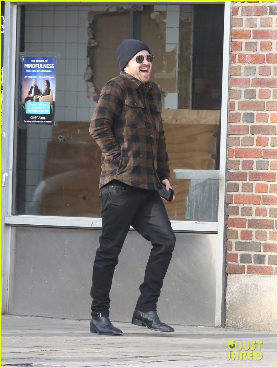 aaron paul all smiles during day out with wife lauren 054407174
