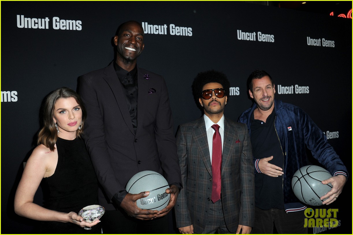 the weeknd uncut gems cast get support from travis scott at hollywood premiere 114401759
