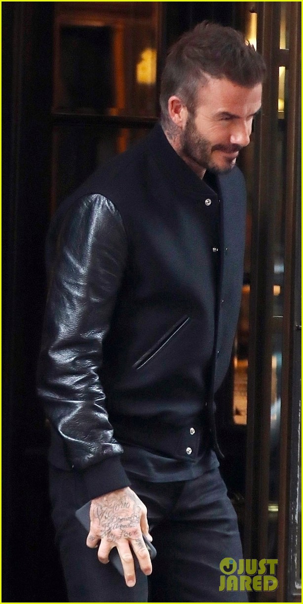 david beckham looks suave all black for lunch milan 02