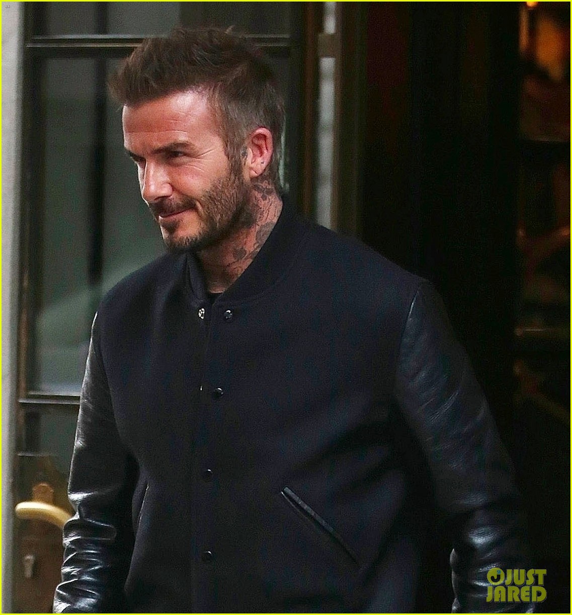david beckham looks suave all black for lunch milan 044416952