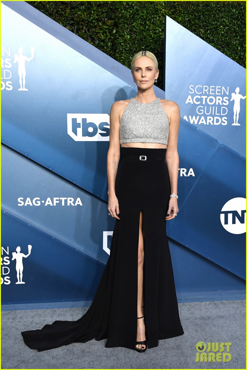 Charlize Theron Wears Diamonds In Her Hair For SAG Awards 2020 Photo