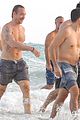 diplo ross butler shirtless swim in mexico 03