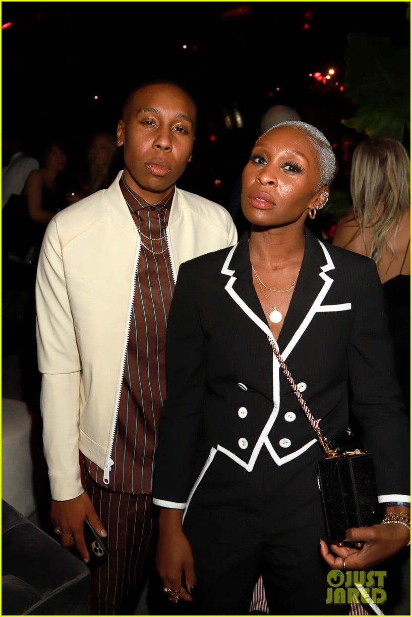 cynthia erivo hangs out with pal lena waithe golden globes after party 02