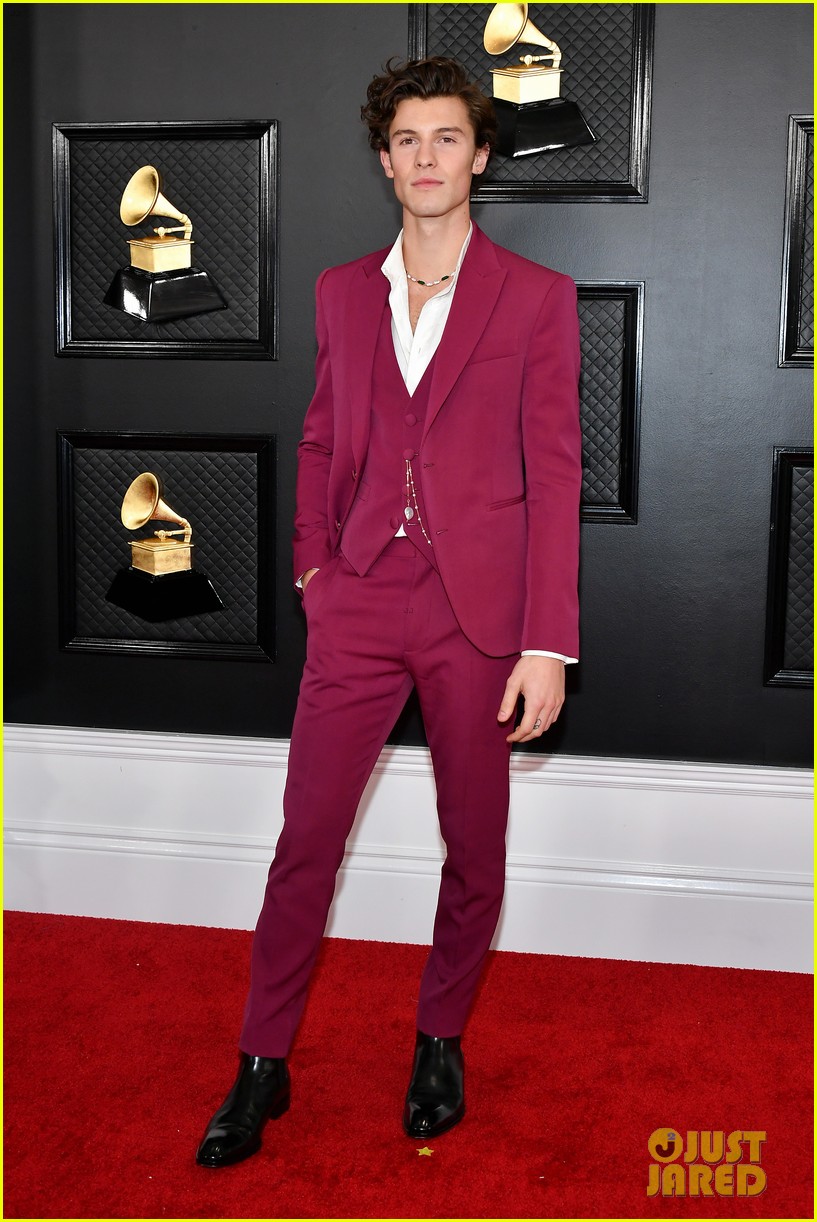 shawn mendes looks incredibly suave at grammys 01