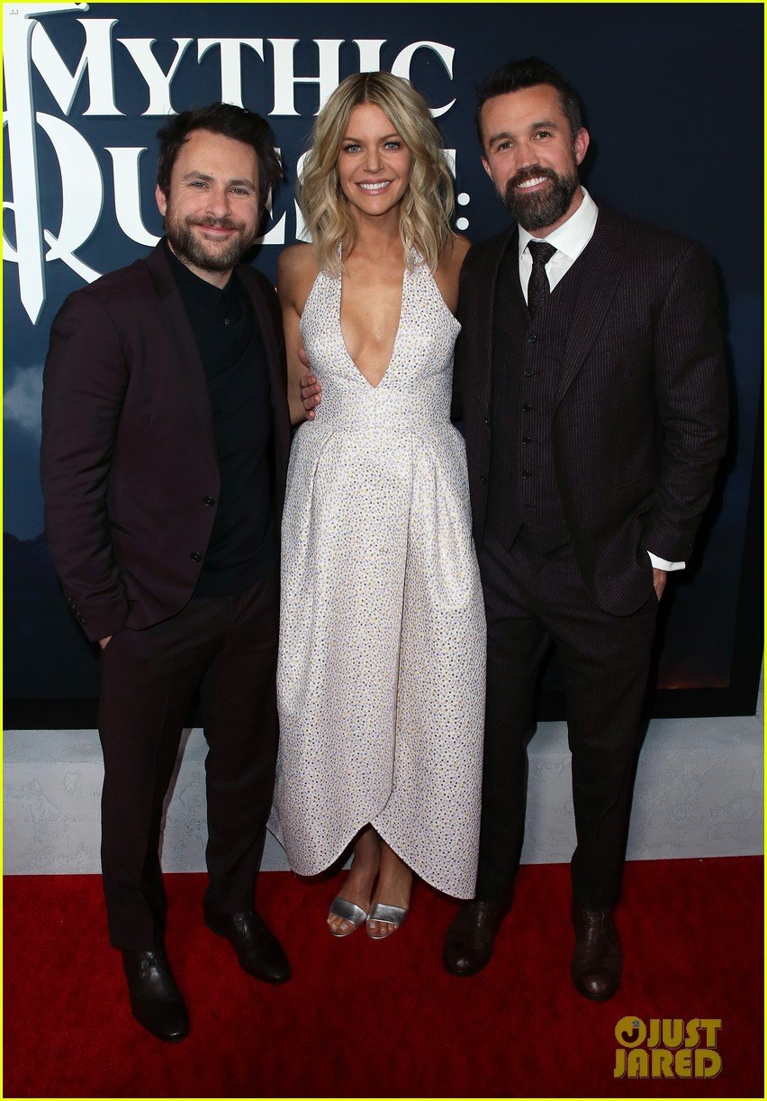 rob mcelhenney supported kaitlin olson charlie day mythic quest premiere 03