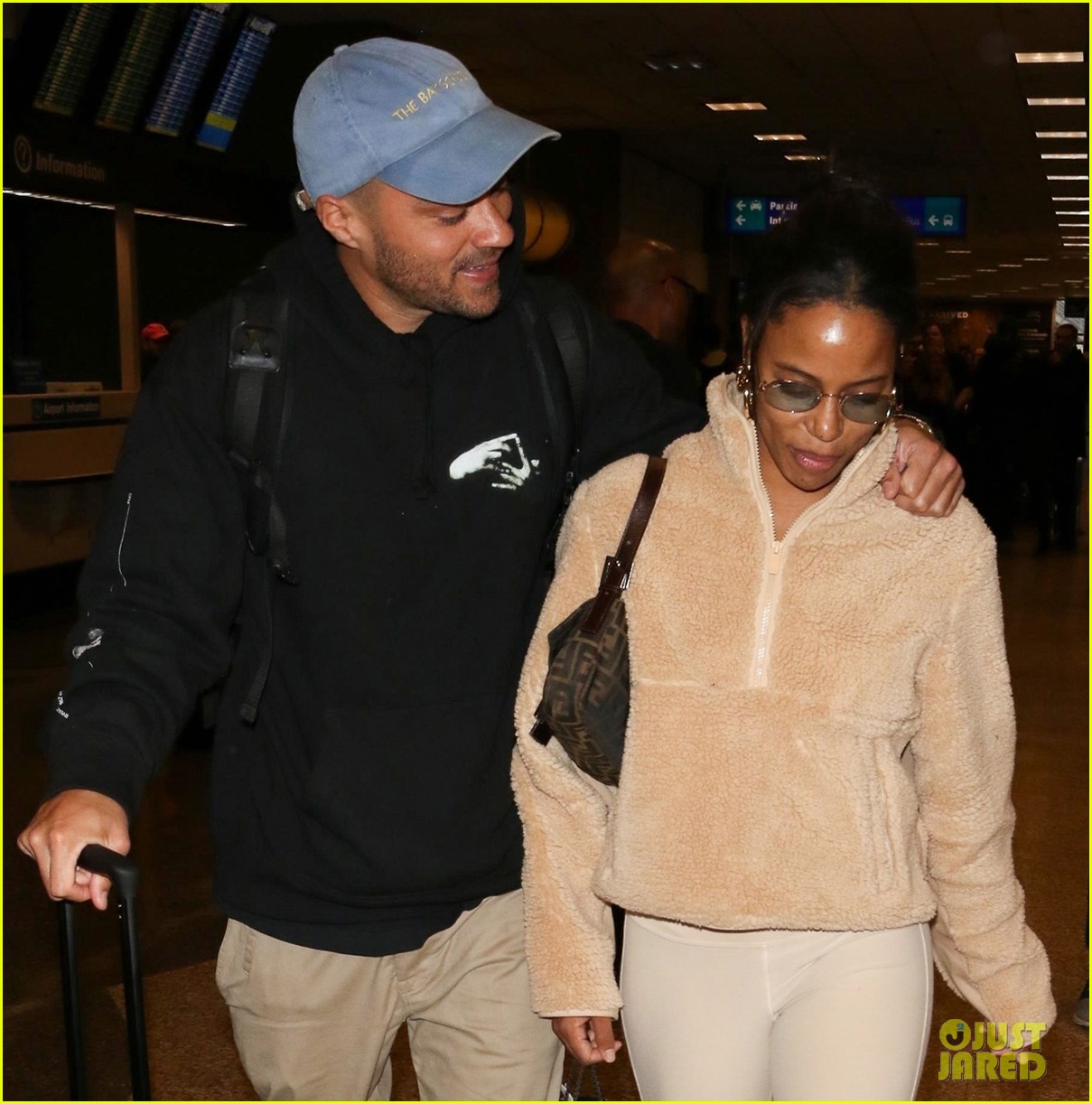 jesse williams taylour paige all smiles arriving for sundance 024420772