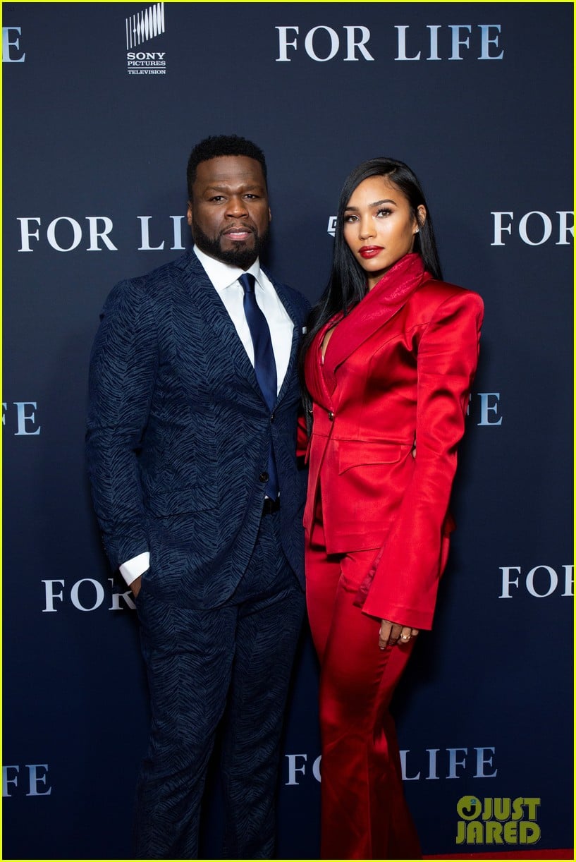 50 cent gets support from girlfriend jamira haines at for life premiere 094430591