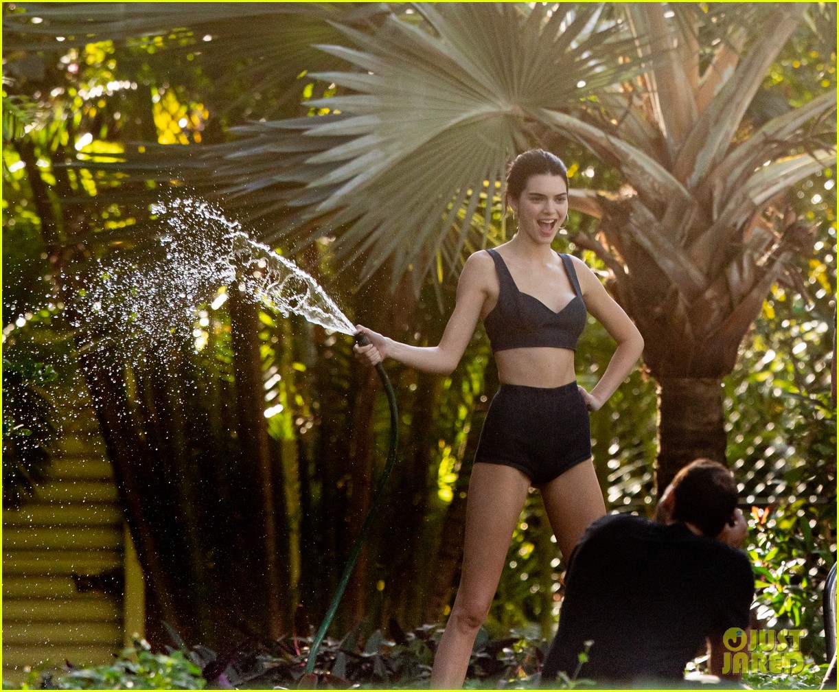 kendall jenner wears black bikini during photo shoot 064430170