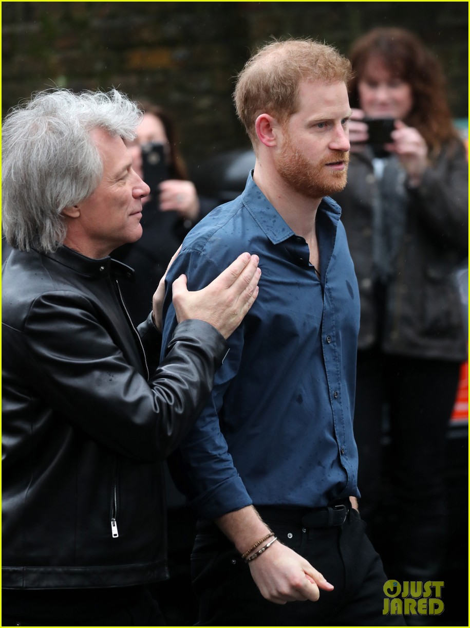 Prince Harry & Jon Bon Jovi Visit Abbey Road Studios to Record a Song