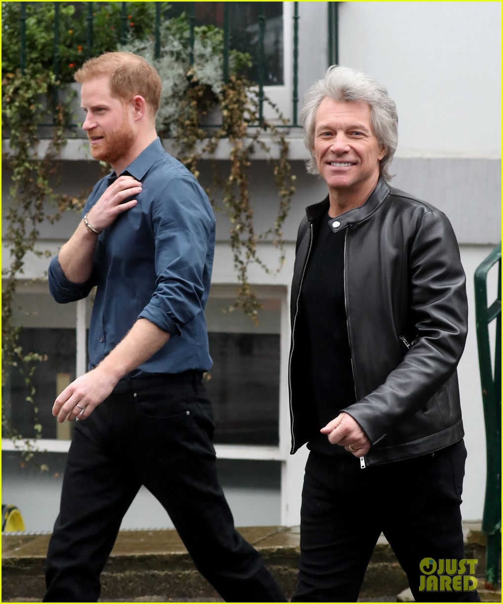 Prince Harry & Jon Bon Jovi Visit Abbey Road Studios to Record a Song