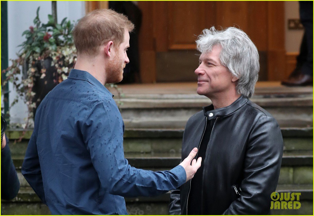 Prince Harry & Jon Bon Jovi Visit Abbey Road Studios to Record a Song