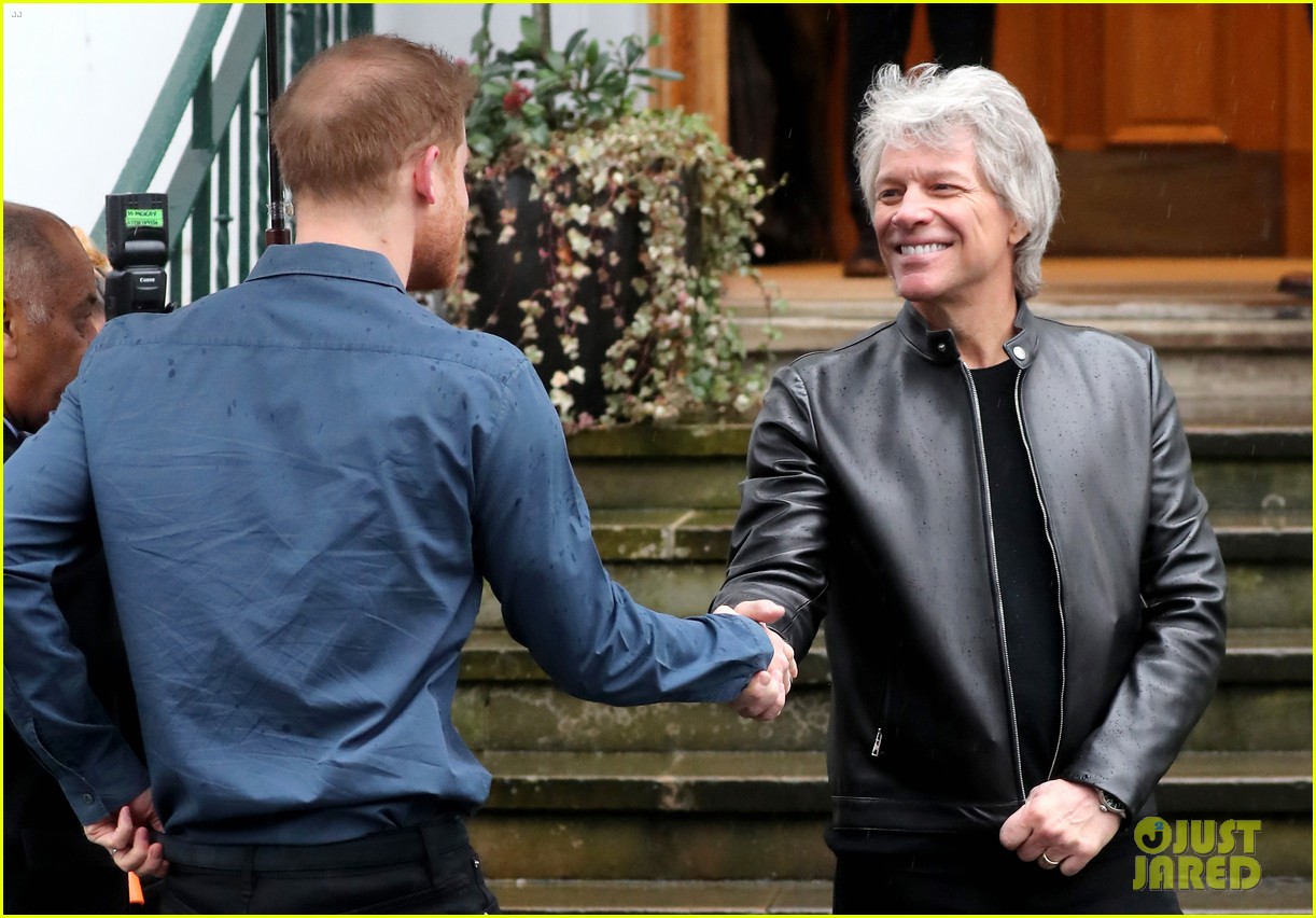 Prince Harry & Jon Bon Jovi Visit Abbey Road Studios to Record a Song