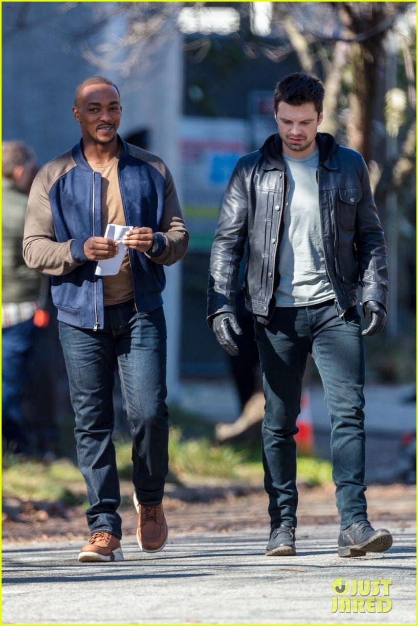 Sebastian Stan & Anthony Mackie Continue Work on 'Falcon & The Winter