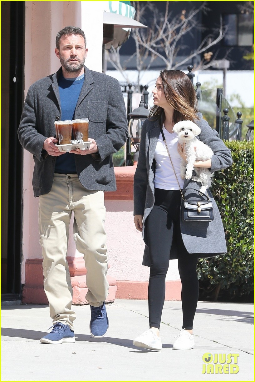 Ben Affleck & Ana de Armas Stop By Starbucks Looking So Happy Together