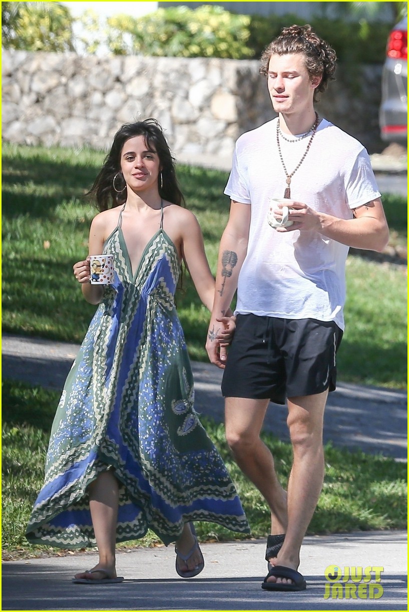 shawn mendes goes shirtless for sunday stroll with camila cabello 26